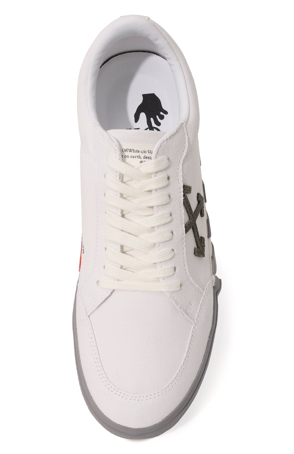 Текстильные кеды vulcanized OFF-WHITE, арт. 0MIA085F22FAB0010156, фото 6