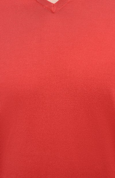 Хлопковое поло BRUNELLO CUCINELLI красного цвета по цене 92500 руб., арт. M29800145, фото 5 Хлопковое поло BRUNELLO CUCINELLI, арт. M29800145, фото 5