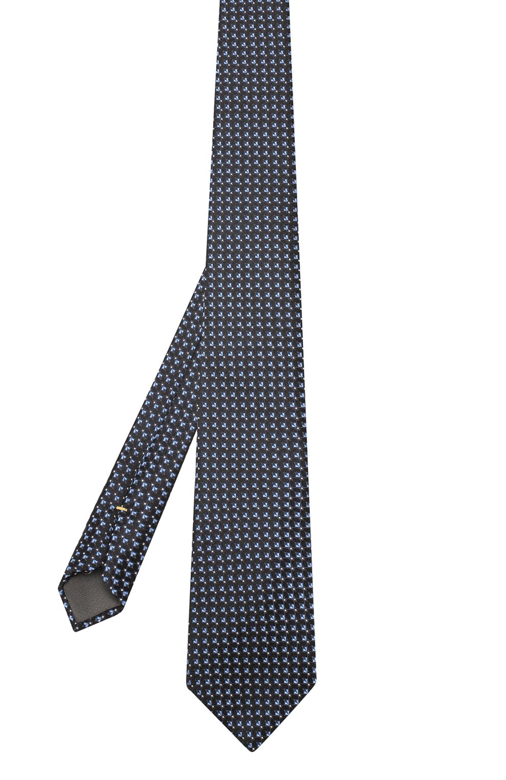 Шелковый галстук CANALI темно-синего цвета по цене 9525 руб., арт. 18/HJ02431, фото 2 Шелковый галстук CANALI, арт. 18/HJ02431, фото 2