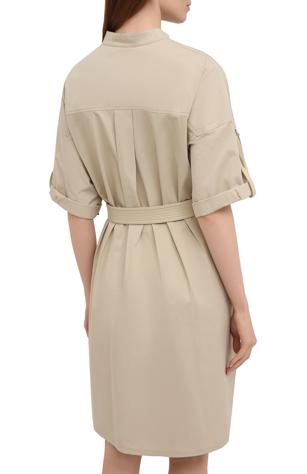 Хлопковое платье YVES SALOMON, арт. 20EYR03996C0XW, фото 4
