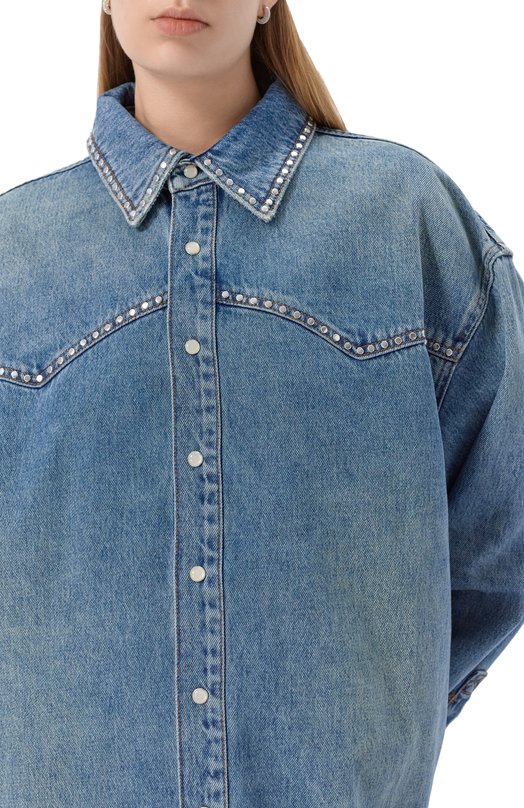 Джинсовая рубашка Ksubi WFA25SH003 Синий  WFA25SH003 Фото 5