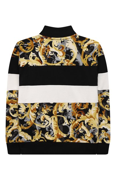 Хлопковая толстовка VERSACE разноцветного цвета по цене 42050 руб., арт. 1000441/1A01376/4A-6A, фото 2 Хлопковая толстовка VERSACE, арт. 1000441/1A01376/4A-6A, фото 2
