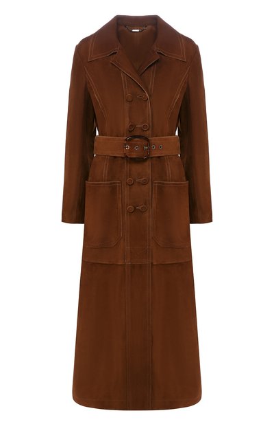 Женское замшевое пальто FENDI, арт. FPS807 AC2W