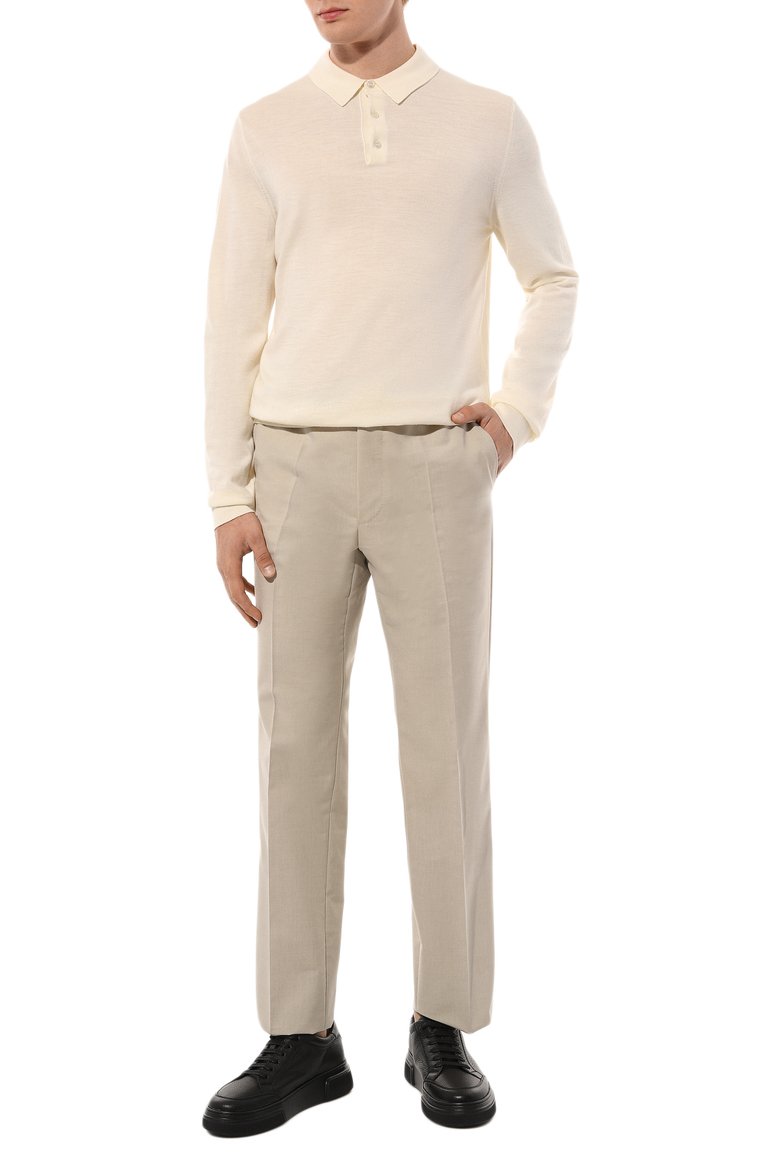 Брюки из хлопка и шерсти GUCCI, арт. 630141 ZAC3K, фото 1