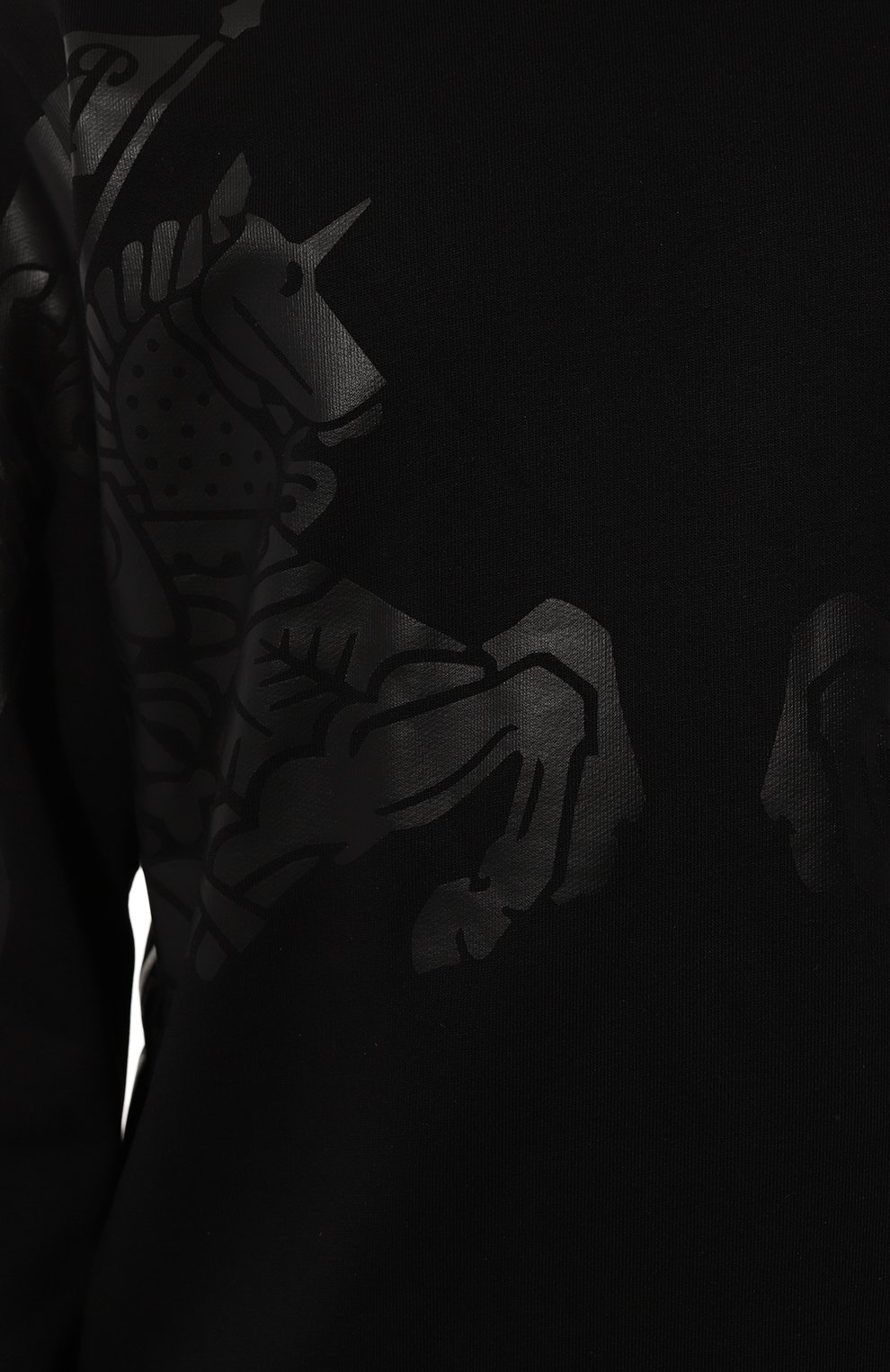 Хлопковый свитшот BURBERRY черного цвета по цене 87550 руб., арт. 8065175, фото 5 Хлопковый свитшот BURBERRY, арт. 8065175, фото 5