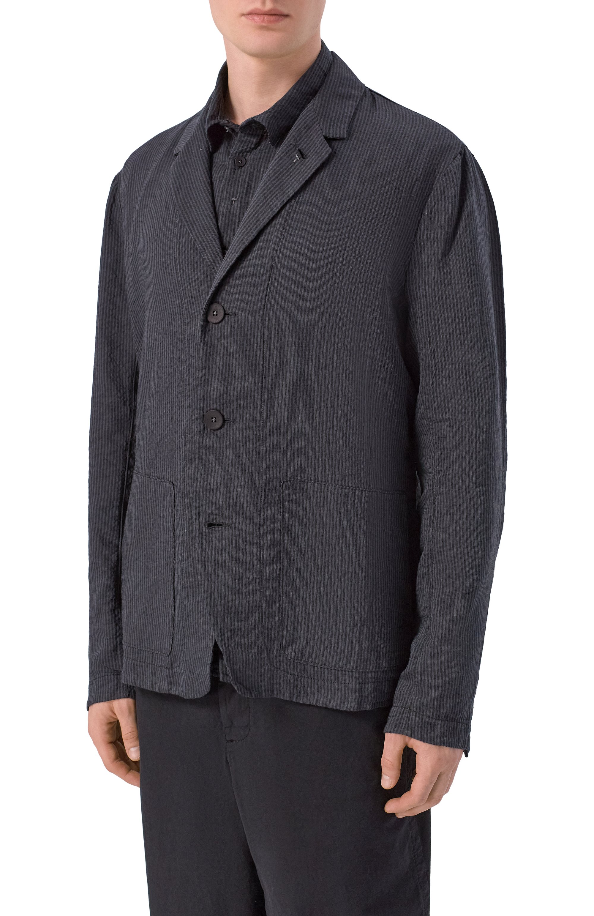 Пиджак из хлопка и льна TRANSIT, ар т. CFUTRCW322, фото 3