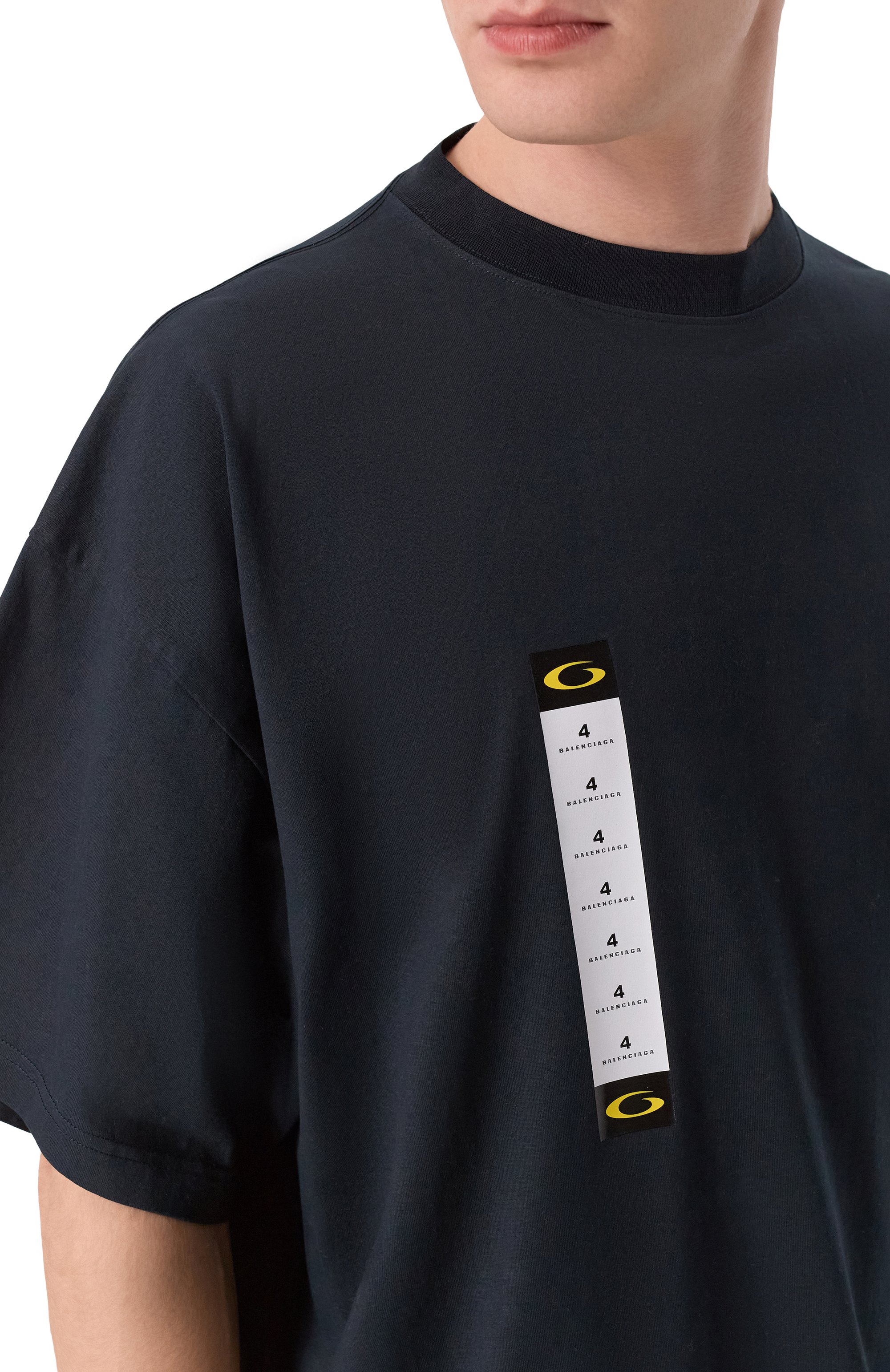 Хлопковая футболка BALENCIAGA, арт. 831305/TSVQ3, фото 5