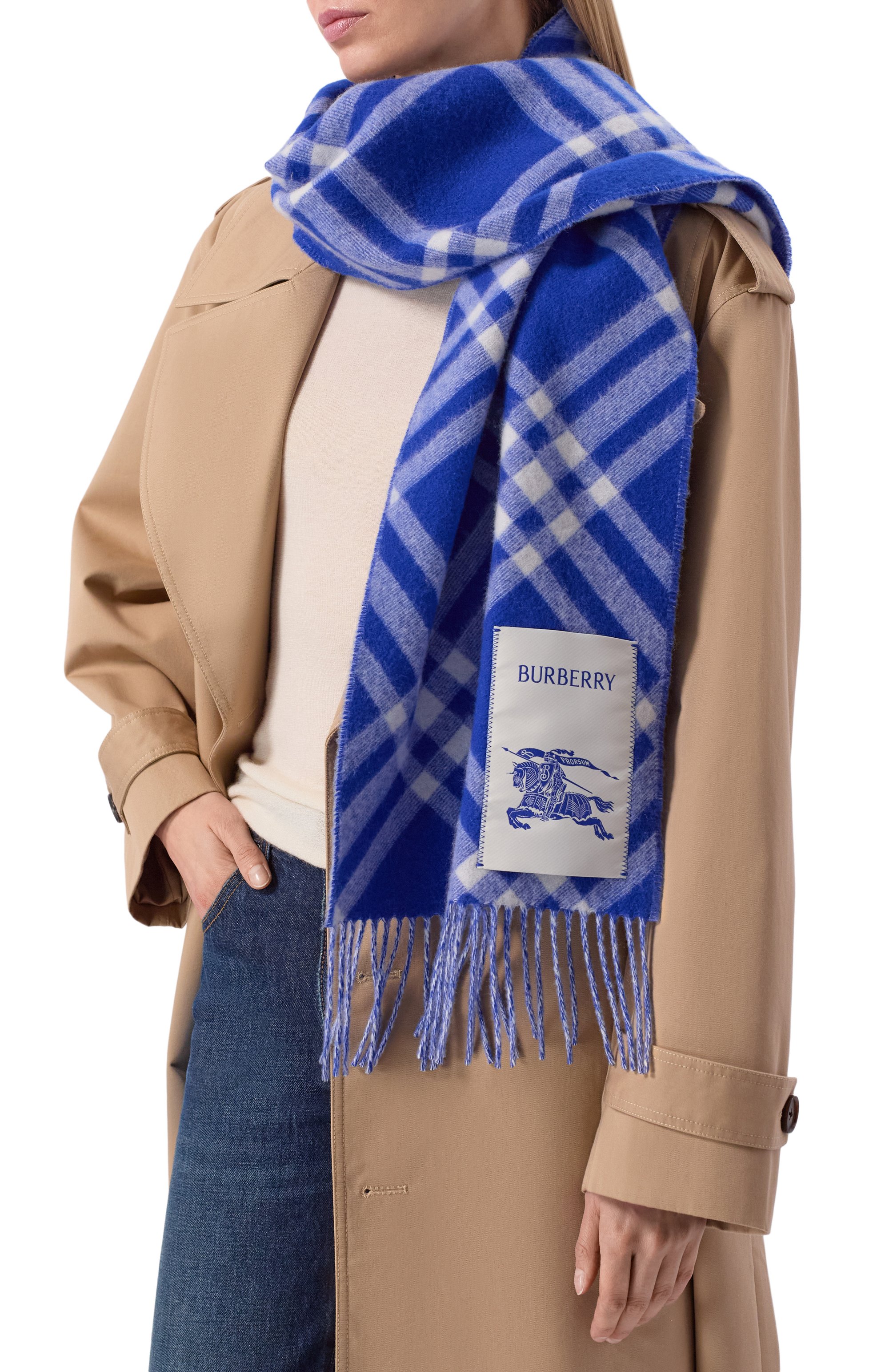 Кашемировый шарф BURBERRY, арт. 8099710, фото 2