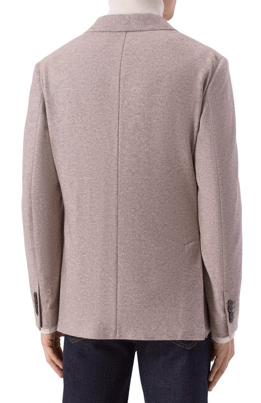 Кашемировый пиджак Brioni UJRQ0L/0D618 Бежевый  UJRQ0L/0D618 Фото 5