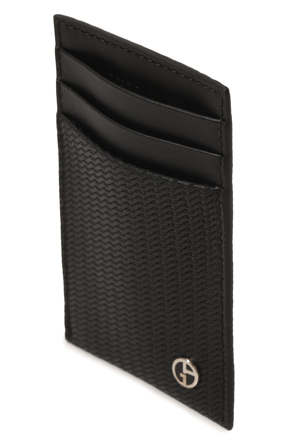 Кожаный футляр для кредитных карт GIORGIO ARMANI черного цвета по цене 39750 руб., арт. Y2R697/YS16E, фото 3 Кожаный футляр для кредитных карт GIORGIO ARMANI, арт. Y2R697/YS16E, фото 3