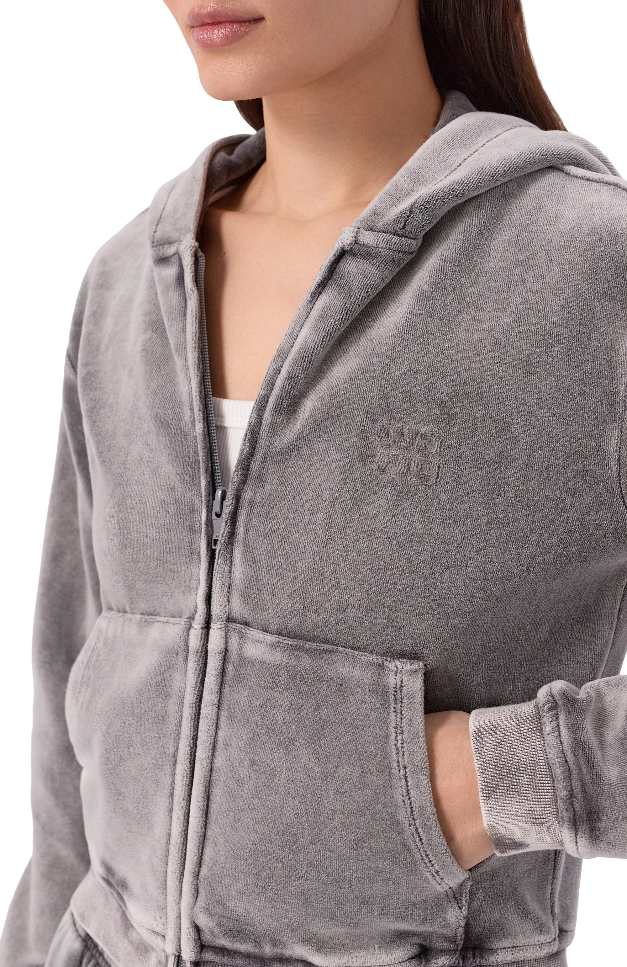 Бархатная толстовка ALEXANDERWANG.T, арт. 4CC4252680, фото 5