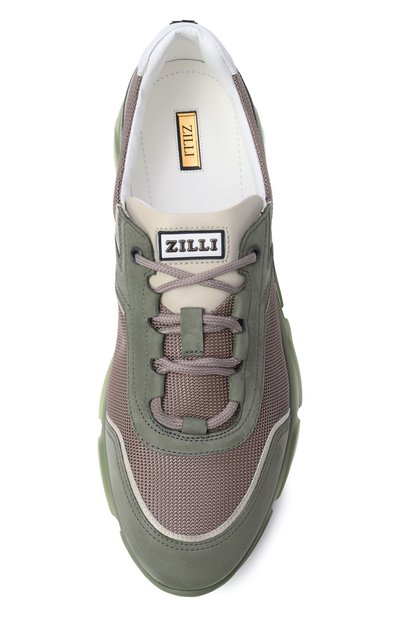 Комбинированные кроссовки ZILLI, арт. H0310AM1405VZGR00, фото 5