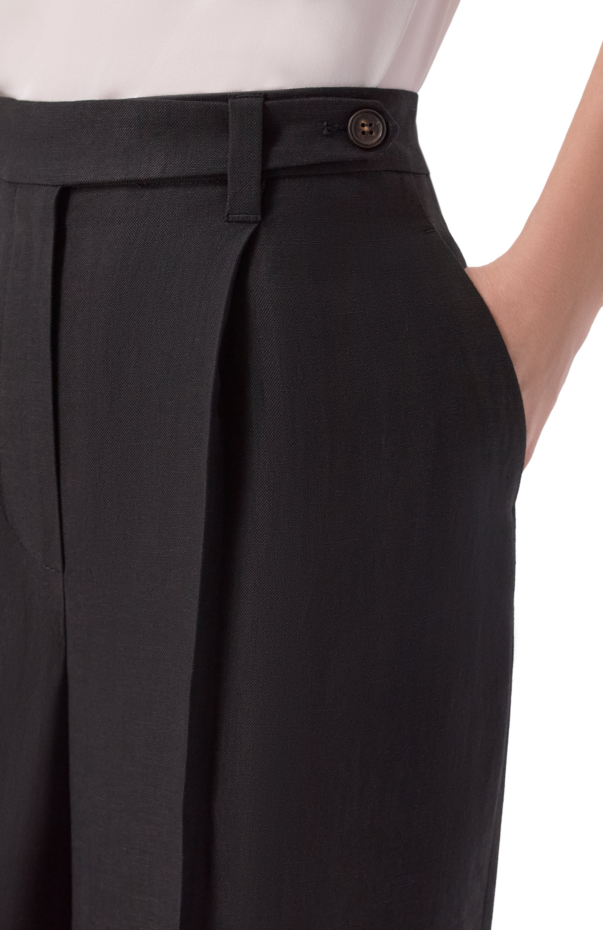 Брюки из вискозы и льна BRUNELLO CUCINELLI, арт. MH126P9138, фото 5