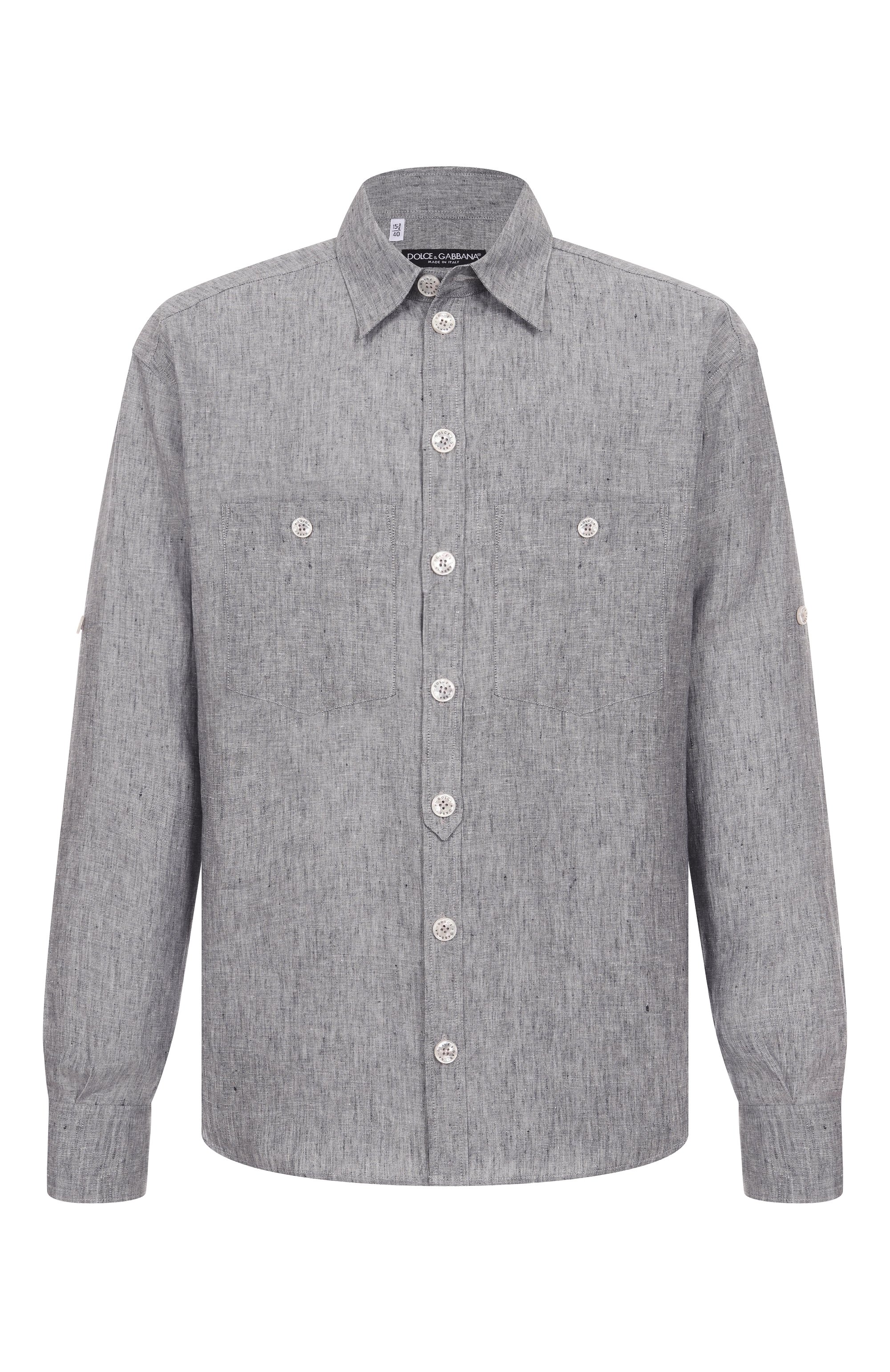 Льняная рубашка DOLCE & GABBANA, арт. G5NI3T/FU4MF, фото 1