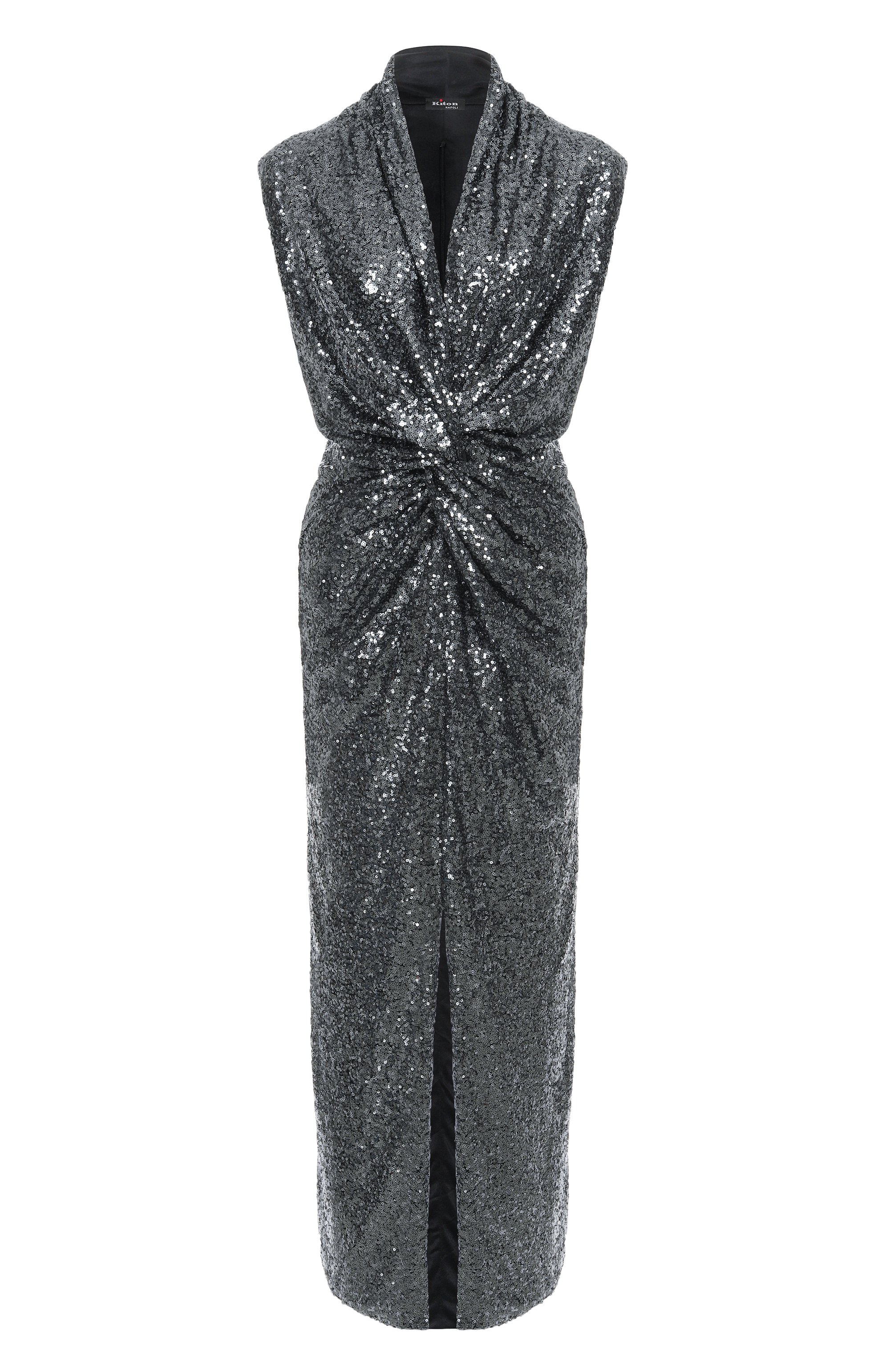Платье с отделкой пайетками KITON, арт. D60317K0517G01, фото 1