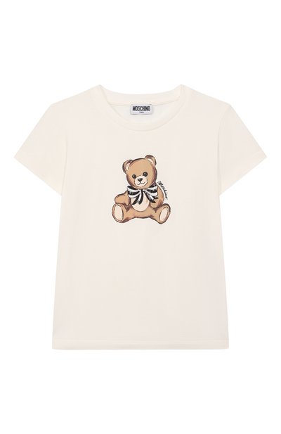 Хлопковая футболка MOSCHINO, арт. HCM06K/LBA11/10-14