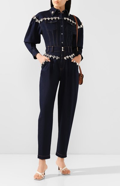 Джинсовая рубашка DOLCE & GABBANA темно-синего цвета по цене 220500 руб., арт. F5L87Z/G899X, фото 2 Джинсовая рубашка DOLCE & GABBANA, арт. F5L87Z/G899X, фото 2