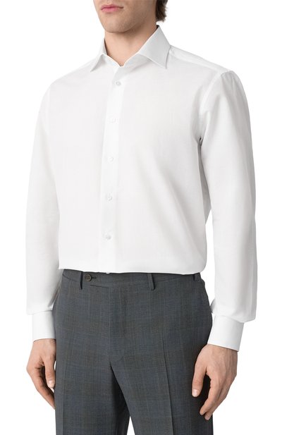 Сорочка из хлопка и льна ZILLI, арт. F0RC01M010204270U, фото 3