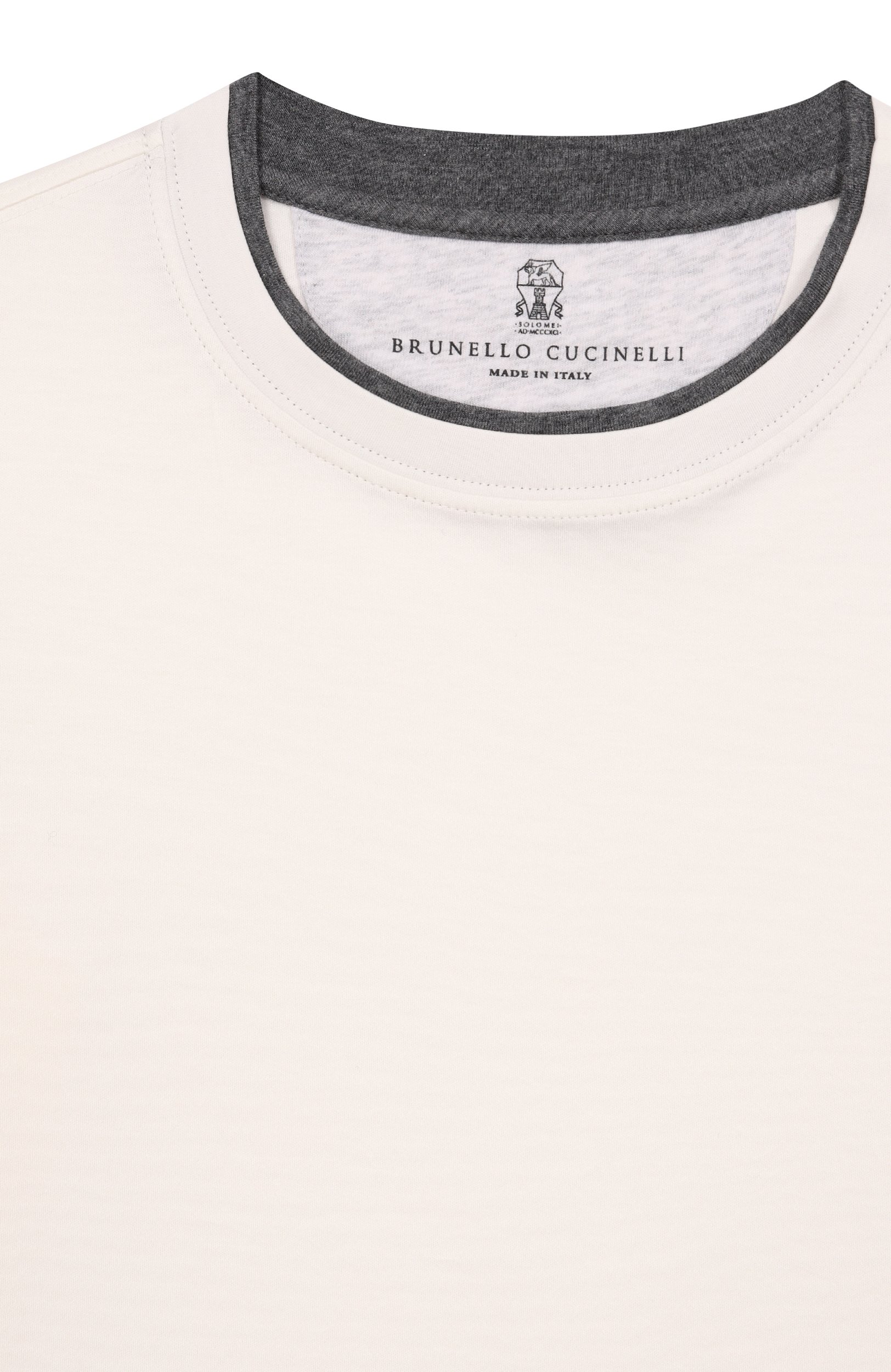 Хлопковая футболка BRUNELLO CUCINELLI, арт. B0B13T157B, фото 3