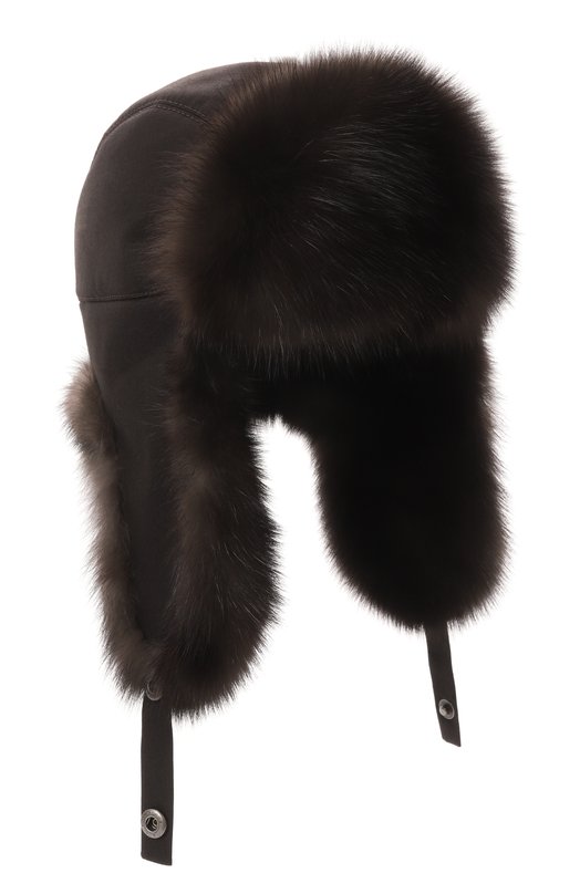 Шапка-ушанка Авиатор с отделкой из меха соболя Black Sable BS-24004EB/А Коричневый BS-24004EB/А