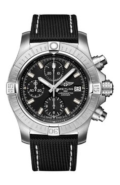 Мужские часы avenger chronograph 43 BREITLING бесцветного цвета, арт. A13385101B1X1 | Фото 1 (Механизм: Автомат; Цвет циферблата: Чёрный; Материал корпуса: Сталь; Региональные ограничения белый список (Axapta Mercury): Не проставлено; Нос: Не проставлено)