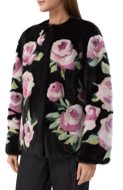 Шуба из норки DOLCE & GABBANA черного цвета по цене 4130000 руб., арт. F28FFF/FUPLH, фото 3 Шуба из норки DOLCE & GABBANA, арт. F28FFF/FUPLH, фото 3