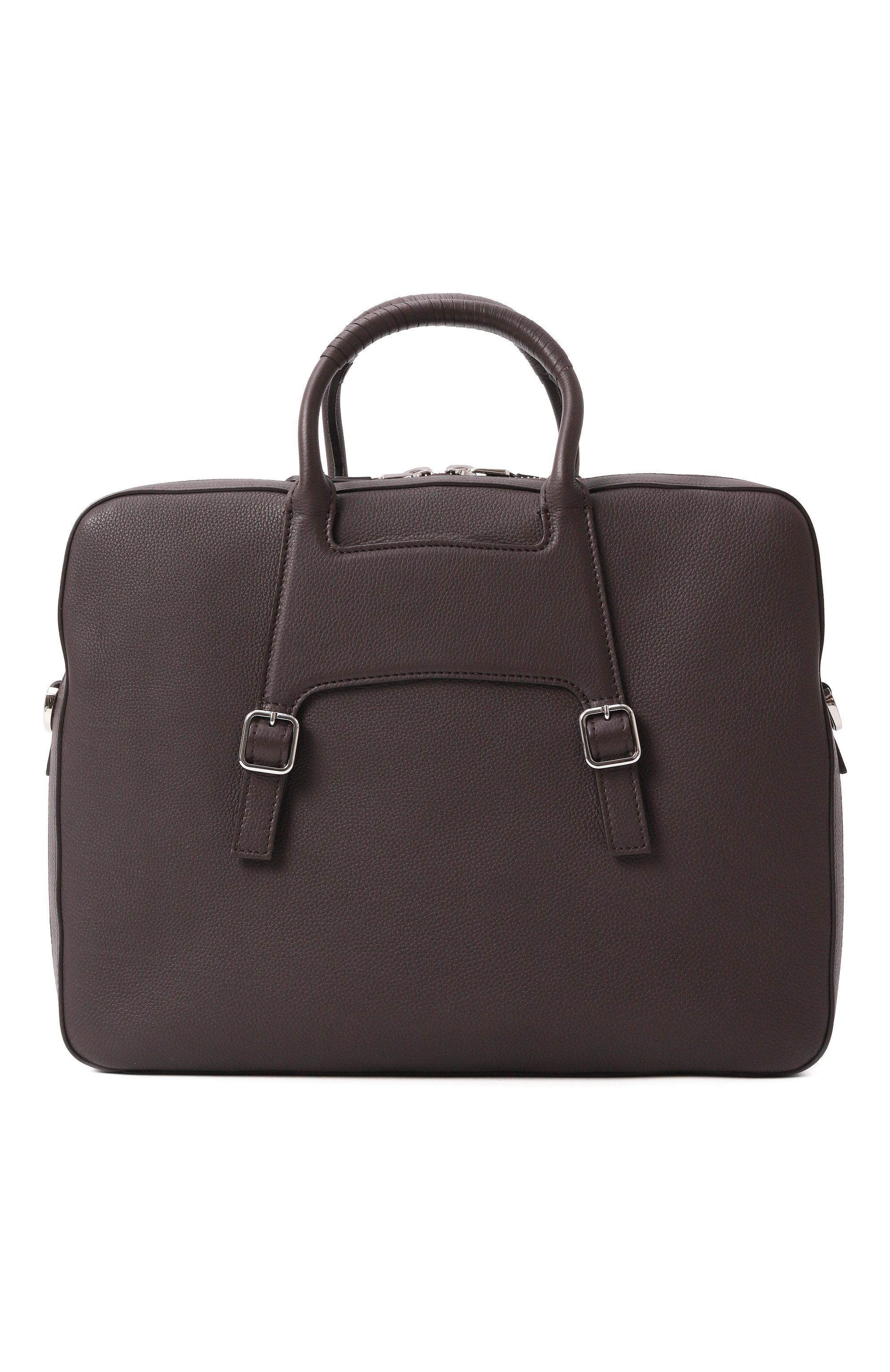 Портфель SANTONI темно-коричневого цвета по цене 165500 руб., арт. UIBGA2432EN-A0P2, фото 6 Портфель SANTONI, арт. UIBGA2432EN-A0P2, фото 6