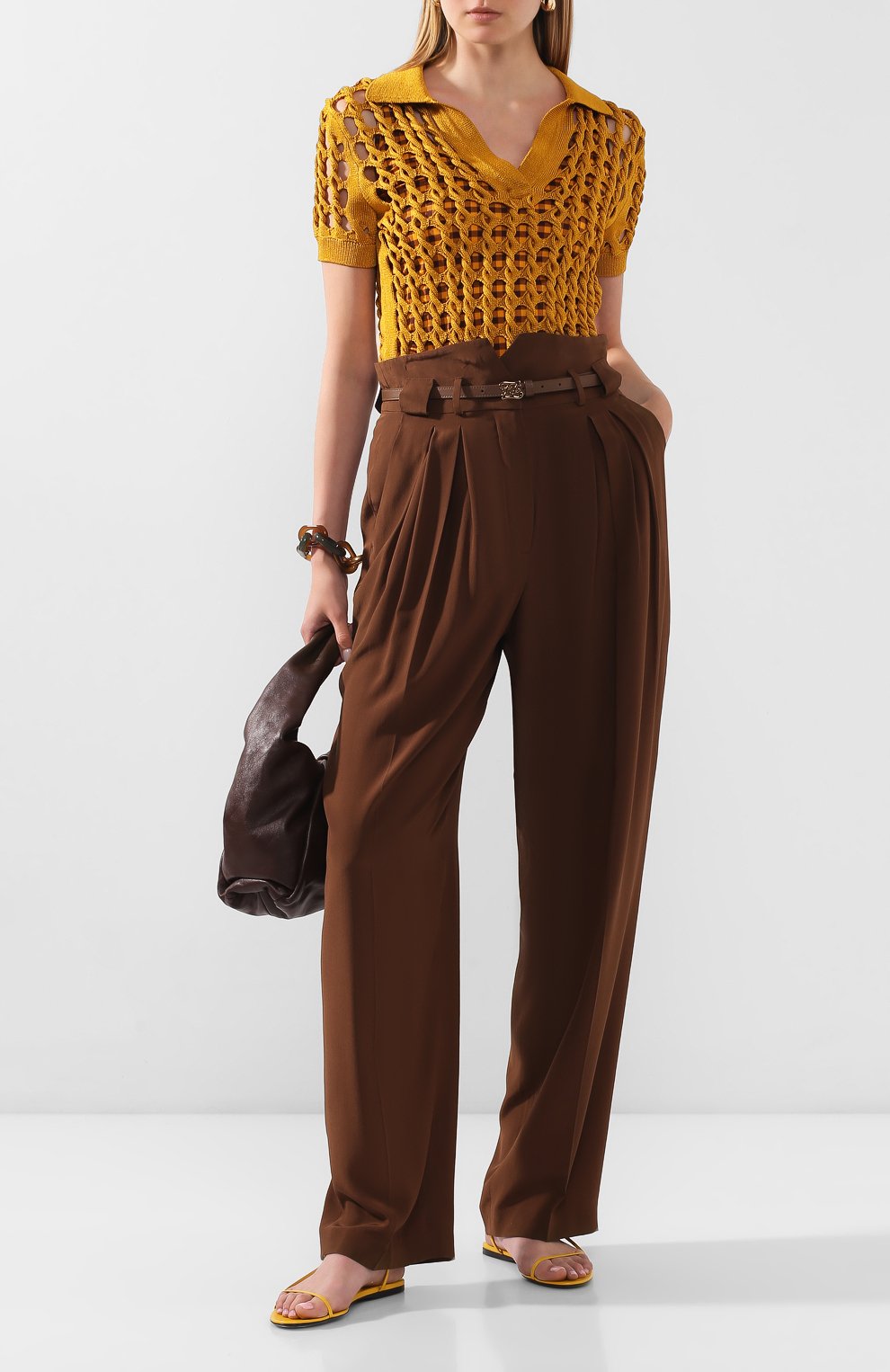 Поло из вискозы FENDI, арт. FZX512 ABWL, фото 2