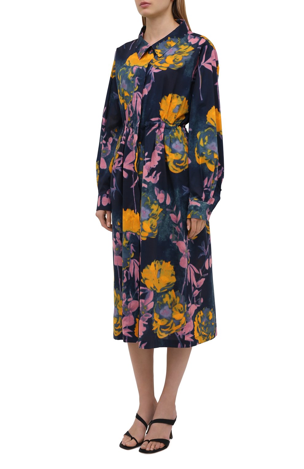 Хлопковое платье DRIES VAN NOTEN, арт. 211-31031-2084, фото 3
