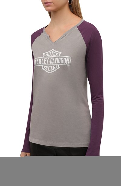 Хлопковый лонгслив HARLEY-DAVIDSON, арт. 96088-22VW, фото 3