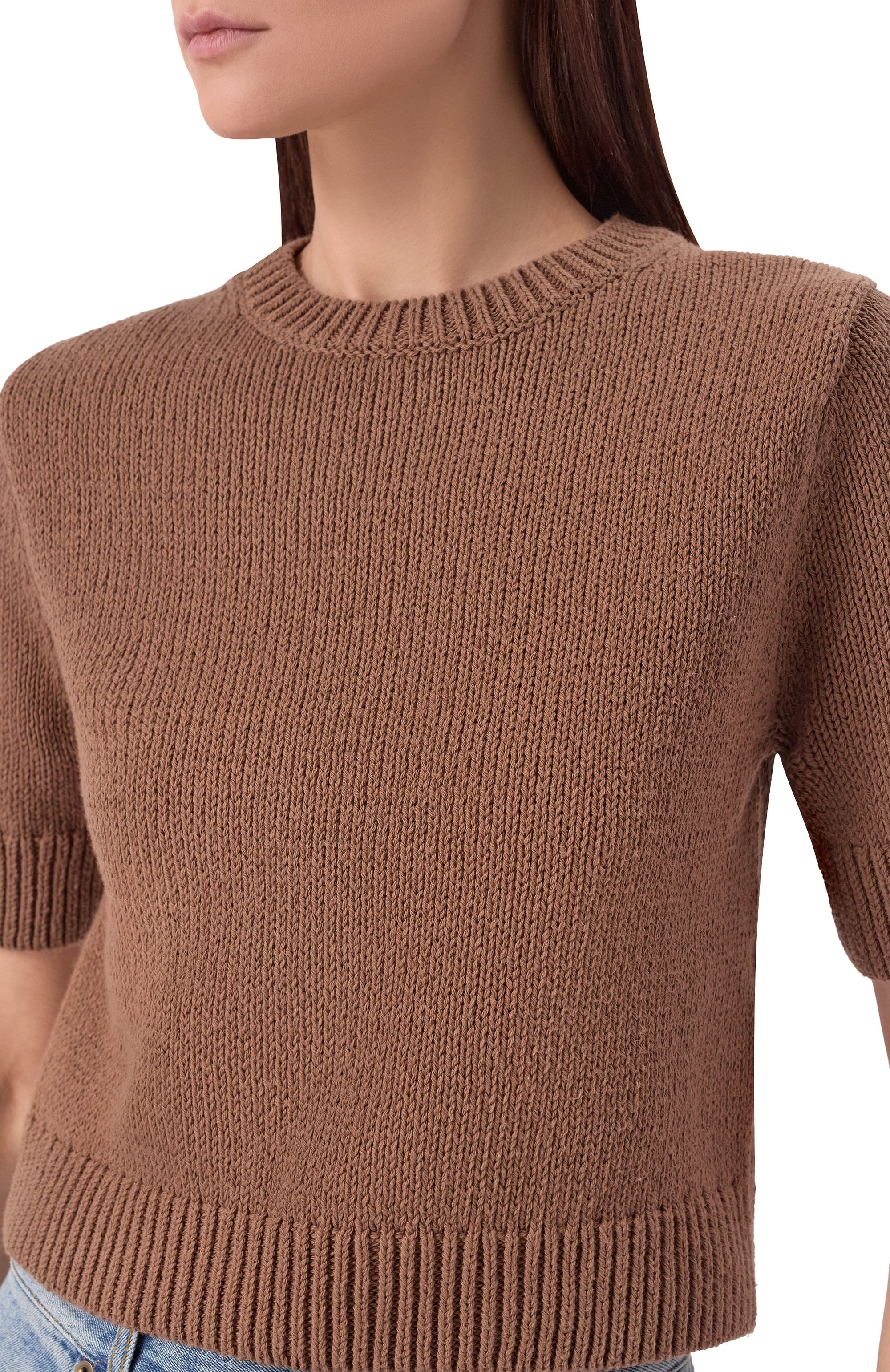 Хлопковый пуловер 12 STOREEZ, арт. 135832, фото 5