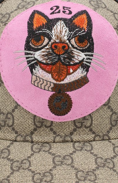 Текстильная бейсболка gg supreme с нашивкой GUCCI, арт. 426887/3HD39, фото 3