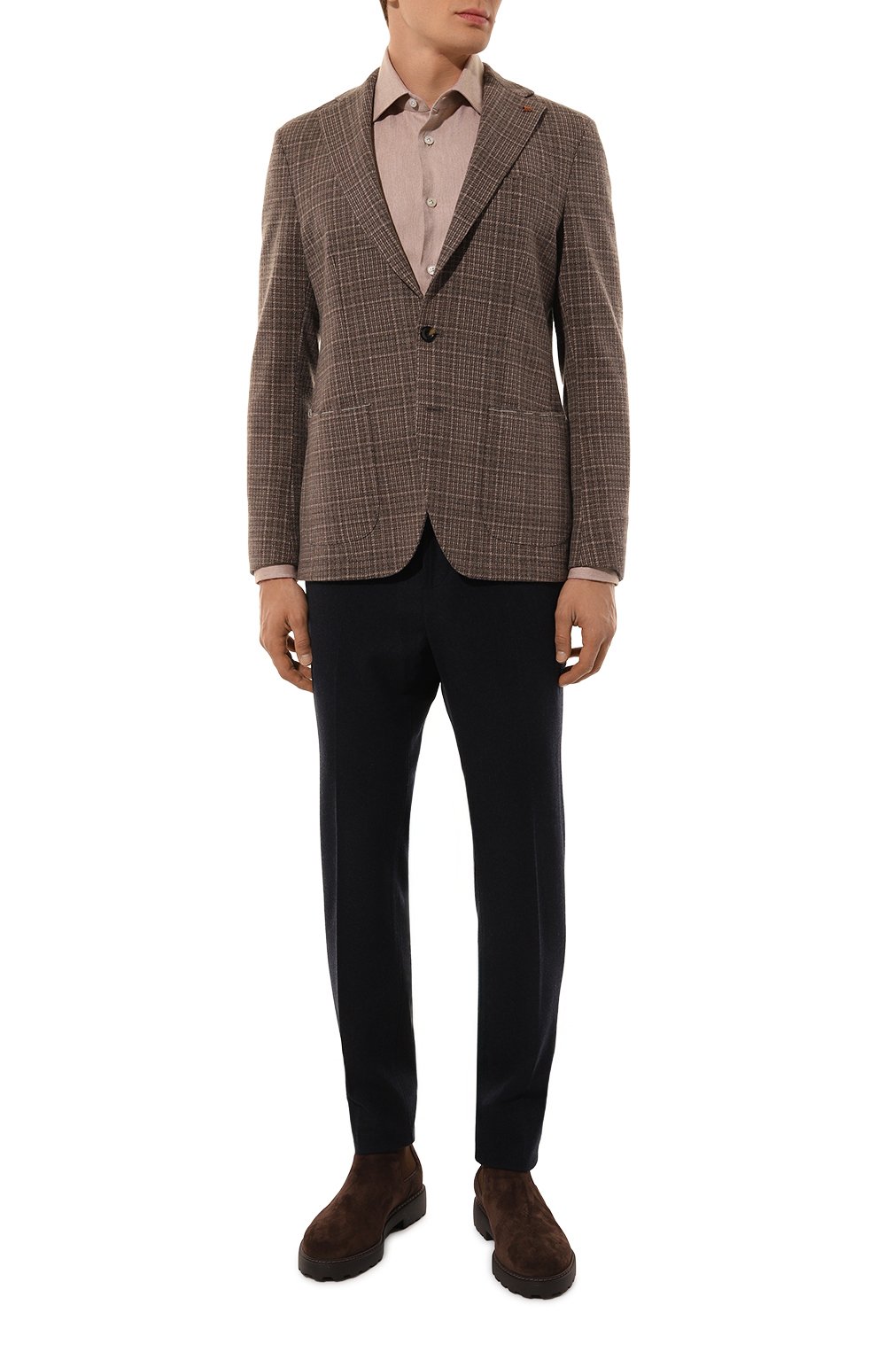 Рубашка из хлопка и лиоцелла KITON, арт. UMCNERH0902503, фото 2