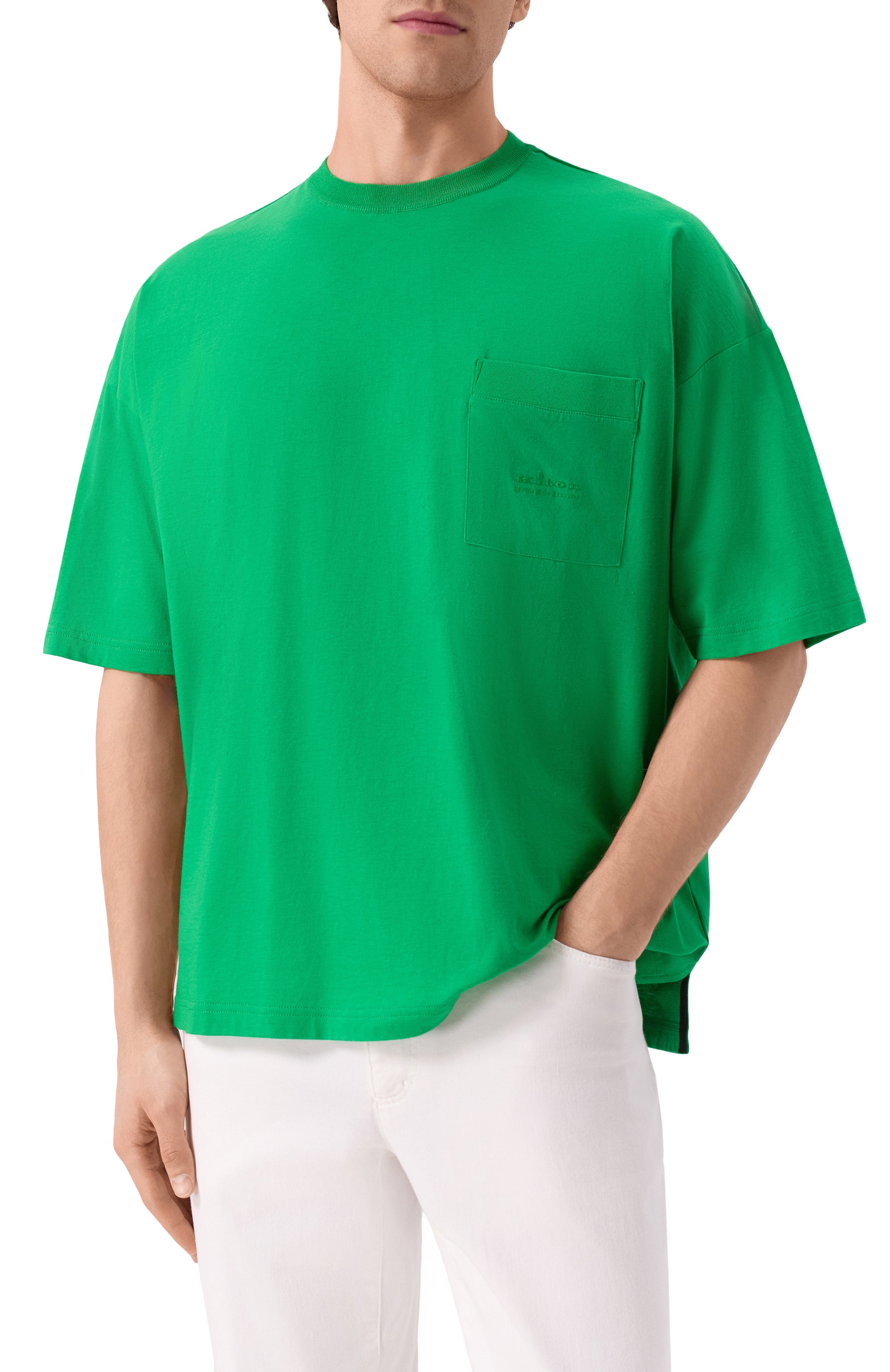 Футболка из хлопка и шелка KITON, арт. UMM062907, фото 3