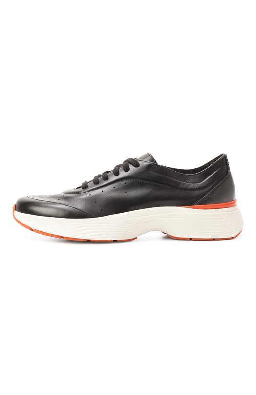 Кожаные кроссовки Bounce Santoni MBBG22070BART0IL Чёрный  MBBG22070BART0IL Фото 4
