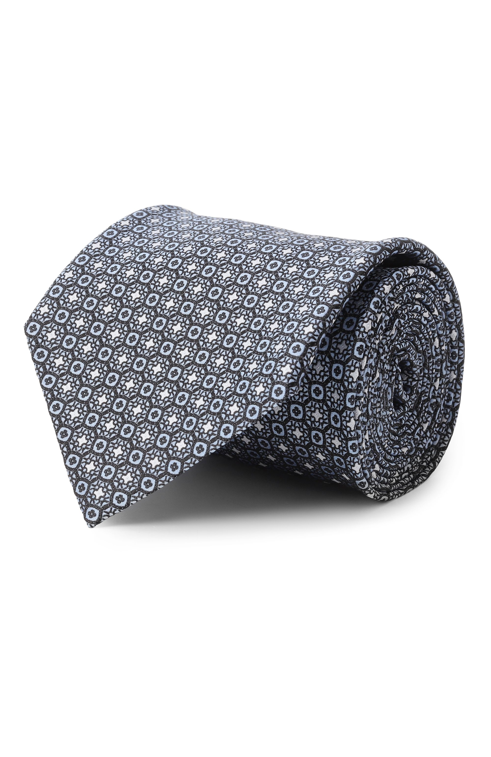 Шелковый галстук STEFANO RICCI тёмно-голубого цвета по цене 34300 руб., арт. CCXL/56010, фото 1 Шелковый галстук STEFANO RICCI, арт. CCXL/56010, фото 1