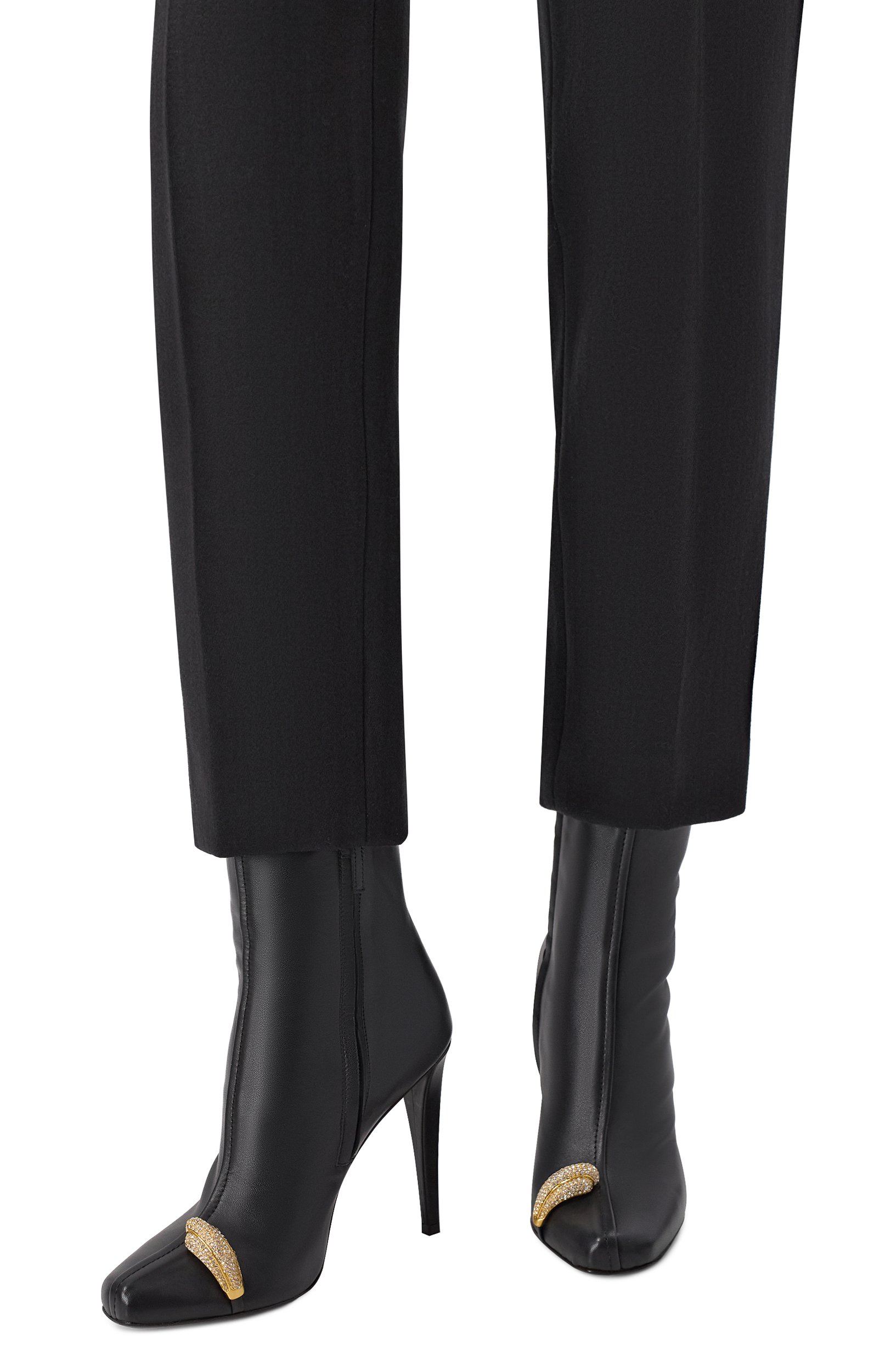 Кожаные ботильоны enigme 105 GIUSEPPE ZANOTTI DESIGN черного цвета по цене 174000 руб., арт. I670016, фото 2 Кожаные ботильоны enigme 105 GIUSEPPE ZANOTTI DESIGN, арт. I670016, фото 2