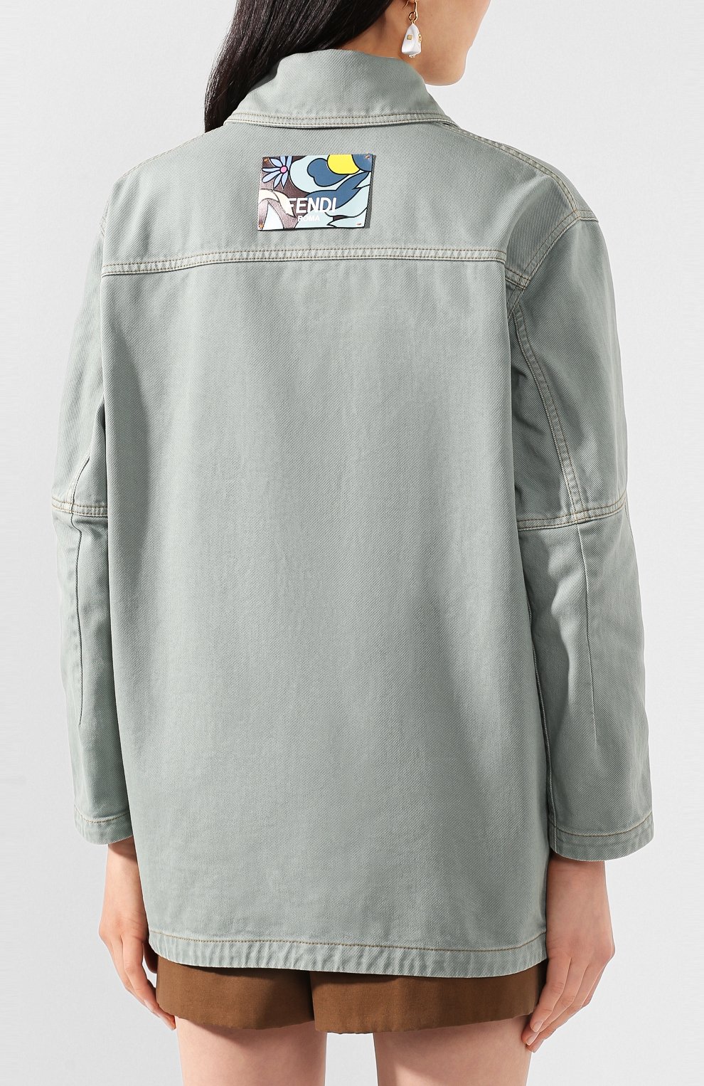 Джинсовая куртка FENDI, арт. FLF604 A5YV, фото 4