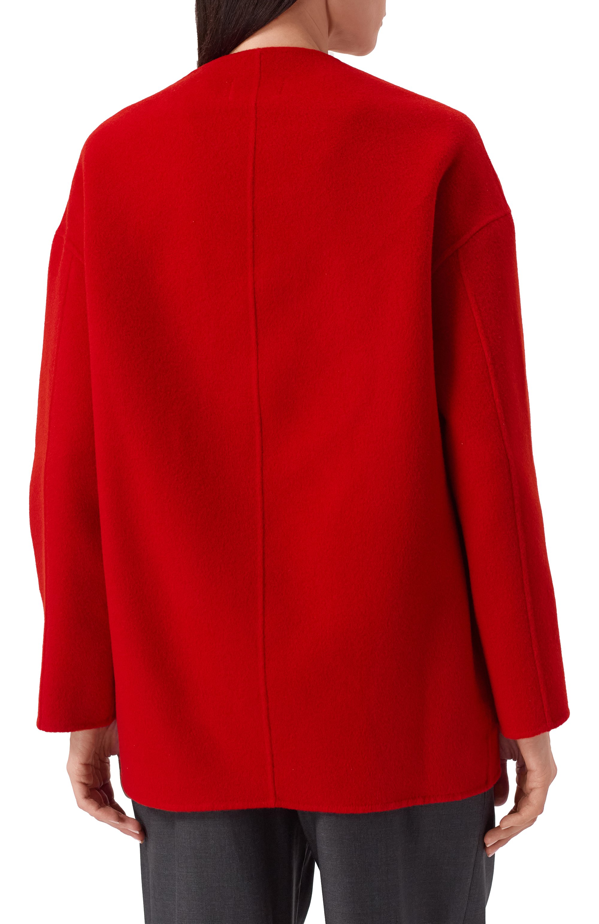 Полупальто из шерсти и кашемира LOULOU DE SAISON красного цвета по цене 91950 руб., арт. GI0, фото 4 Полупальто из шерсти и кашемира LOULOU DE SAISON, арт. GI0, фото 4