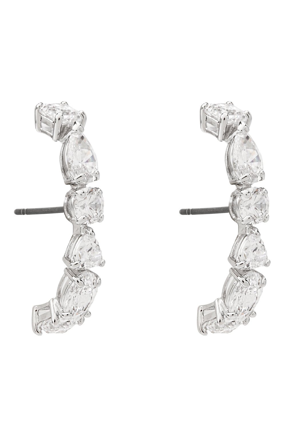 Серьги tennis deluxe mixed SWAROVSKI серебряного цвета по цене 14500 руб., арт. 5563322, фото 3 Серьги tennis deluxe mixed SWAROVSKI, арт. 5563322, фото 3