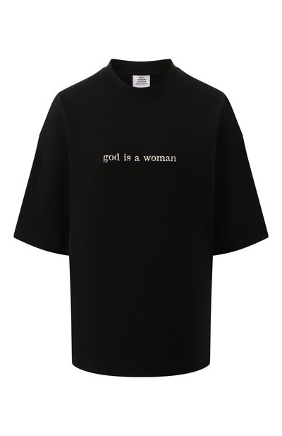 Женская хлопковая футболка VETEMENTS, арт. UA66TR725B