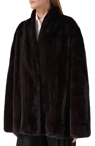 Шуба из норки MVST черного цвета по цене 1850000 руб., арт. M009/MINK BGL, фото 3 Шуба из норки MVST, арт. M009/MINK BGL, фото 3