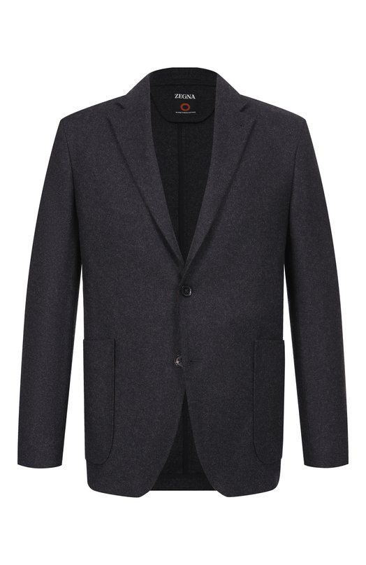 Шерстяной пиджак Zegna UCC83/SVF Серый UCC83/SVF