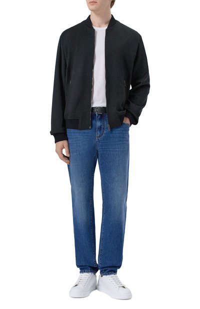 Джинсы slim DOLCE & GABBANA темно-синего цвета по цене 89950 руб., арт. GY07CD/G80Z3, фото 2 Джинсы slim DOLCE & GABBANA, арт. GY07CD/G80Z3, фото 2