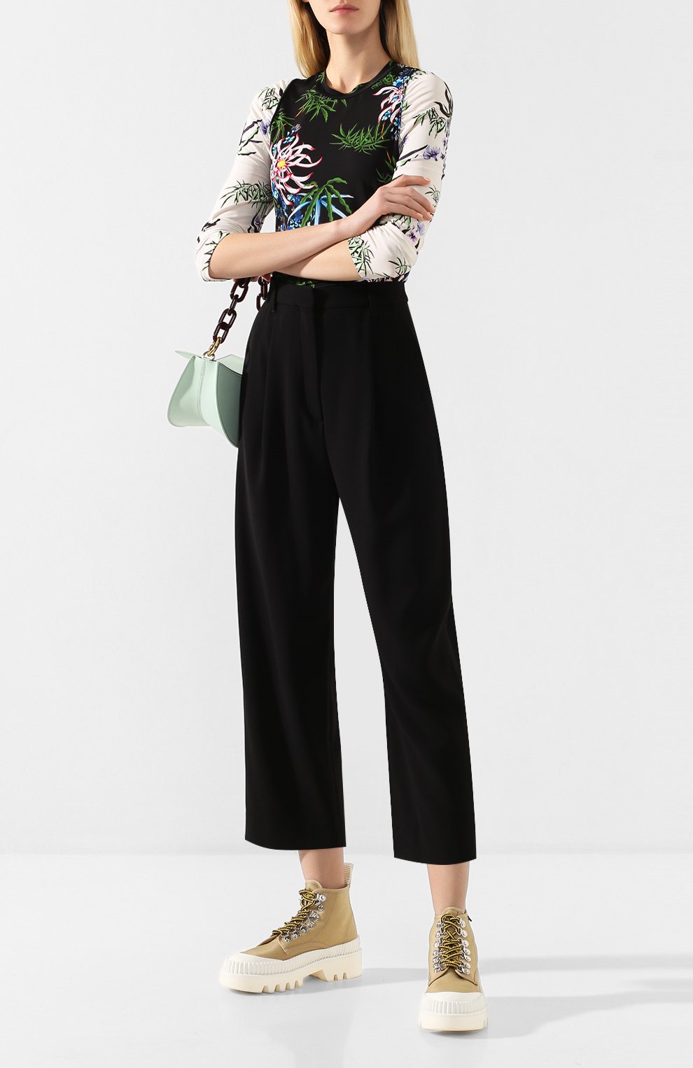 Брюки KENZO черного цвета по цене 24800 руб., арт. FA52PA0035AC, фото 2 Брюки KENZO, арт. FA52PA0035AC, фото 2