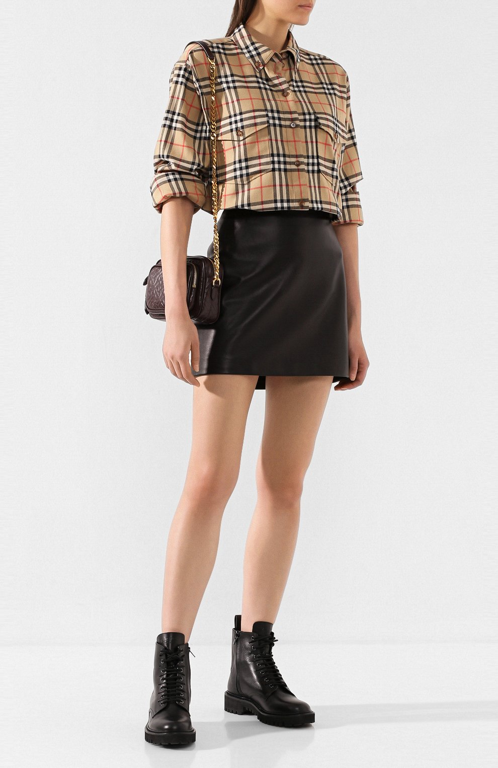 Хлопковая рубашка BURBERRY, арт. 8021051, фото 2