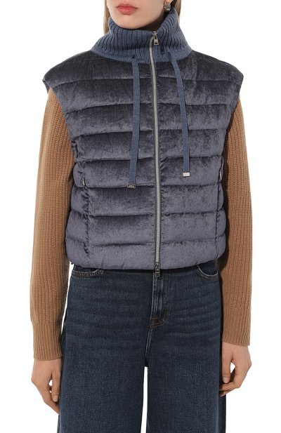 Пуховый жилет из вельвета HERNO, арт. PI00123DR/12631, фото 3