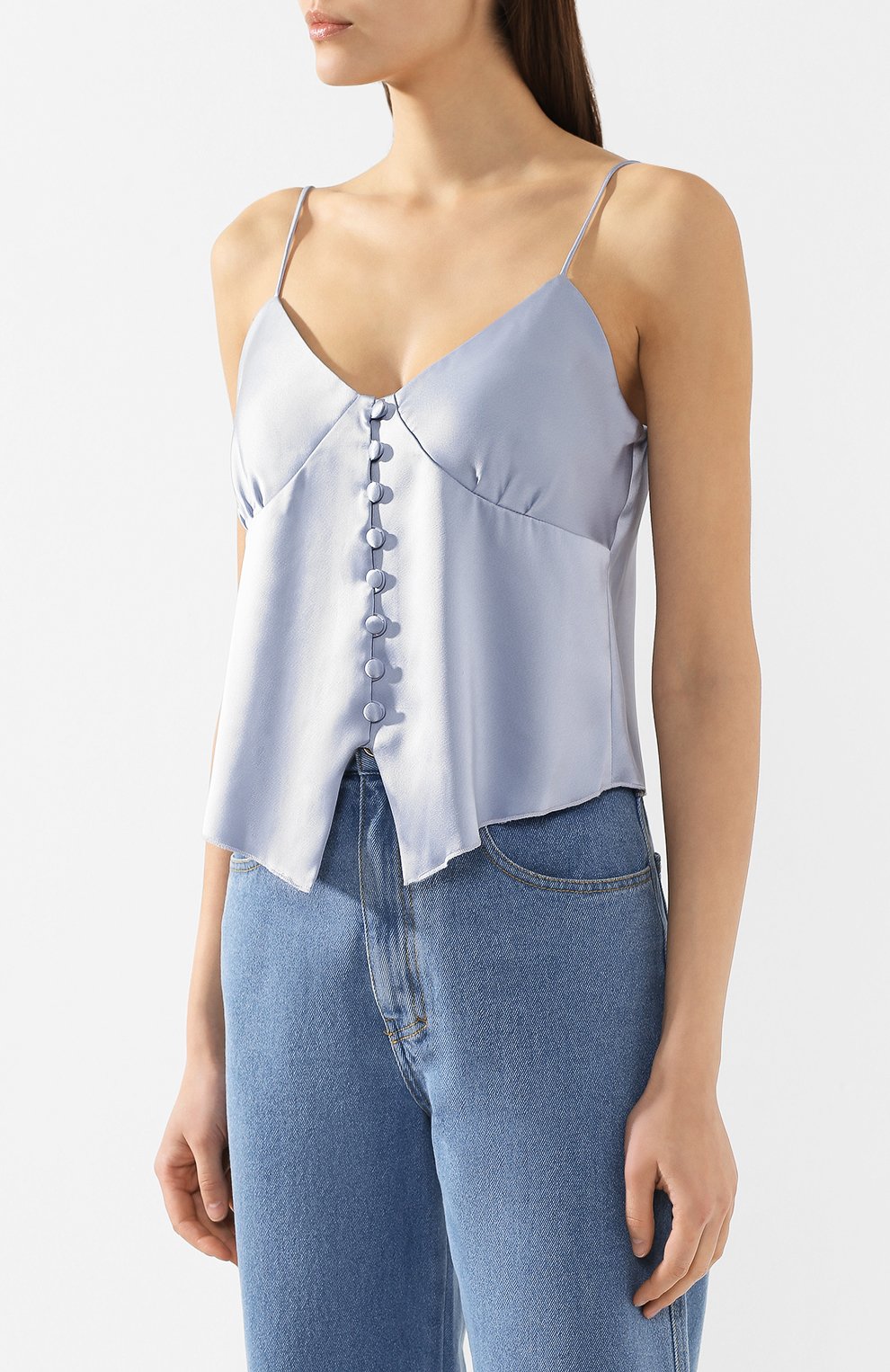 Топ NANUSHKA, арт. ELIA_ICE BLUE_SLIP SATIN, фото 3