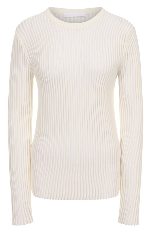 Хлопковый пуловер Helmut Lang P05HW703 Кремовый P05HW703