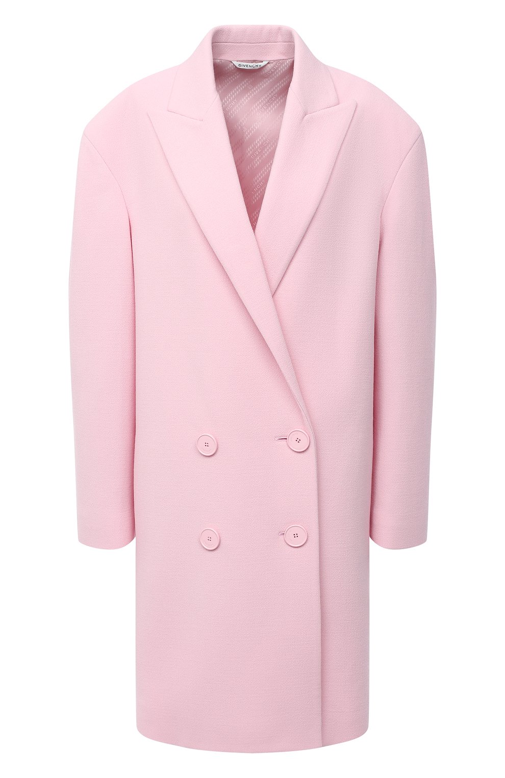 Шерстяное пальто GIVENCHY розового цвета по цене 266000 руб., арт. BWC06W127Y, фото 1 Шерстяное пальто GIVENCHY, арт. BWC06W127Y, фото 1